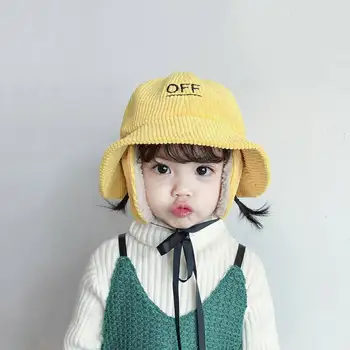 Children Creative Bucket Hat Autumn Winter Embroidered Corduroy Warm Ear Protection Baby Hat Photography Props Baby Bonnet
Children Creative Bucket Hat Autumn Winter Embroidered Corduroy Warm Ear Protection Baby Hat Photography Props Baby Bonnet