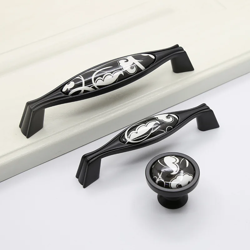Wardrobe Handle Modern Minimalist Black And White with Pattern Ceramic Handle Cupboard Drawer Marbling Thick American-Style Door
Wardrobe Handle Modern Minimalist Black And White with Pattern Ceramic Handle Cupboard Drawer Marbling Thick American-Style Door