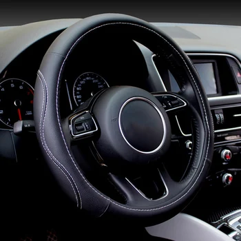 Leather Car steering wheel cover For Hummer all models H2 H3 car accessories auto styling
Leather Car steering wheel cover For Hummer all models H2 H3 car accessories auto styling