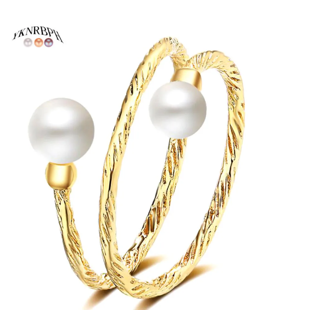 YKNRBPH Yellow 14K Gold Adjustable Pearl Ring For Women's Weddings Fine Jewelry Rings
YKNRBPH Yellow 14K Gold Adjustable Pearl Ring For Women's Weddings Fine Jewelry Rings