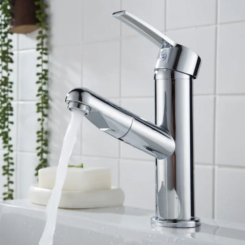 Bathroom Basin Faucets Pull Out Bath Sink Crane Copper Sink Mixer Taps Hot Cold Deck Mounted Faucet with Pipe
Bathroom Basin Faucets Pull Out Bath Sink Crane Copper Sink Mixer Taps Hot Cold Deck Mounted Faucet with Pipe