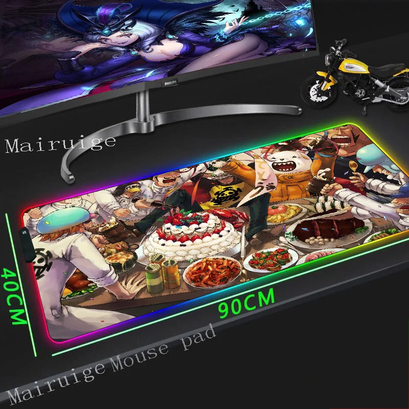 Mairuige Large RGB Mouse Pad Black Edge Anime One Piece Birthday Cake Custom Student Computer Keyboard Desk Mat Rubber Non-slip
Mairuige Large RGB Mouse Pad Black Edge Anime One Piece Birthday Cake Custom Student Computer Keyboard Desk Mat Rubber Non-slip