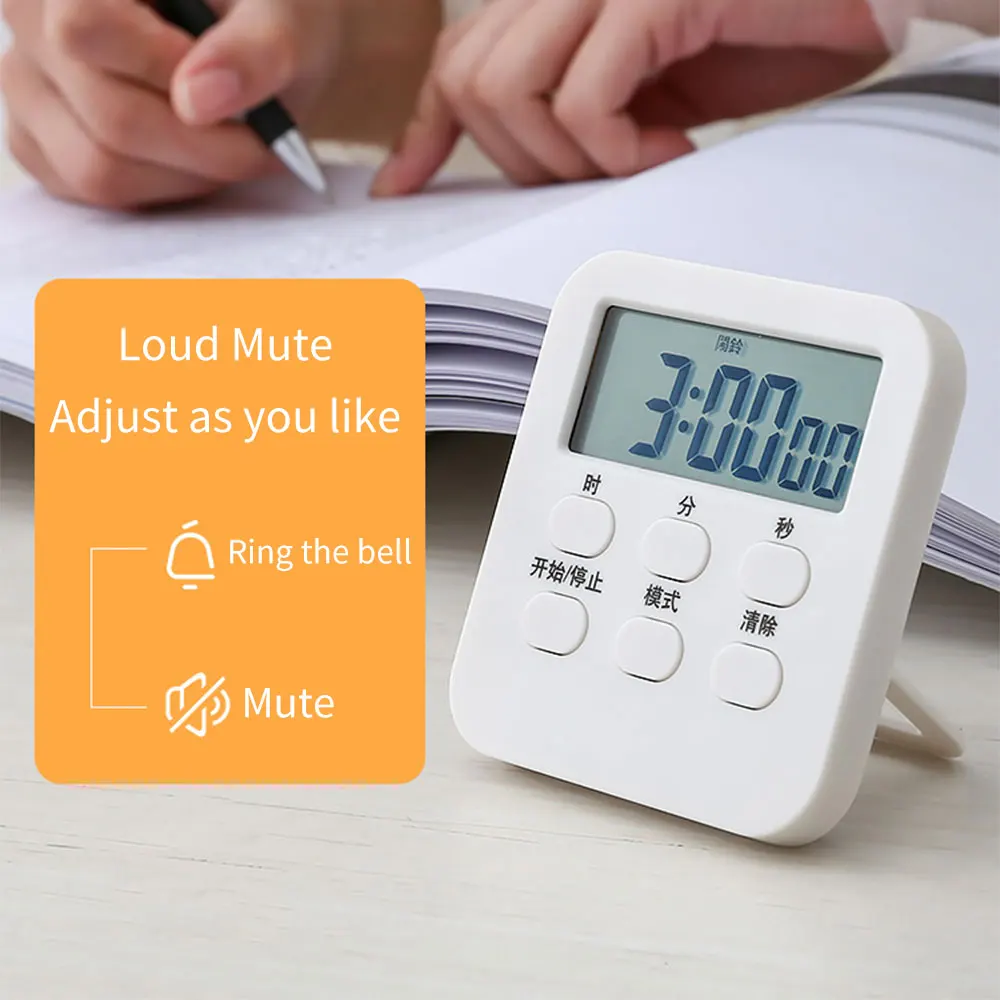 Mini LCD Digital Display Kitchen Timer Square Kitchen Countdown Alarm Magnet Clock Sleep Stopwatch Clock Timer Dropshipping
Mini LCD Digital Display Kitchen Timer Square Kitchen Countdown Alarm Magnet Clock Sleep Stopwatch Clock Timer Dropshipping