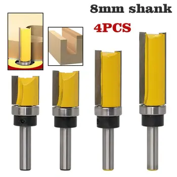 4 Pcs 8mm Dia. Shank Router Bit Cutter CNC Woodwork Cutter Carbide Tipped Template Trim Carpenter Tool Set
4 Pcs 8mm Dia. Shank Router Bit Cutter CNC Woodwork Cutter Carbide Tipped Template Trim Carpenter Tool Set