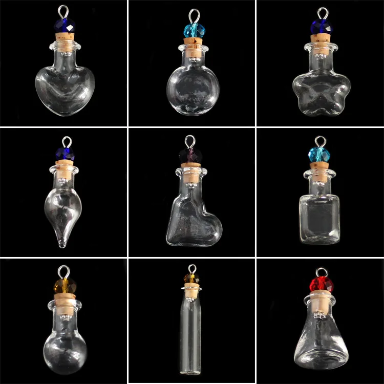 DIY ожерелье брелок аксессуары Формовочная бутылка Хрустальная бусина пробковая