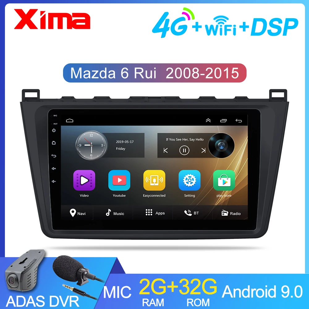 2G + 32G 2 din Android 9.0 Car Radio for Mazda 6 Rui wing 2008 2009 2010 2011 2012-2014 Wifi Radio Audio GPS Multimedia Playe
2G + 32G 2 din Android 9.0 Car Radio for Mazda 6 Rui wing 2008 2009 2010 2011 2012-2014 Wifi Radio Audio GPS Multimedia Playe