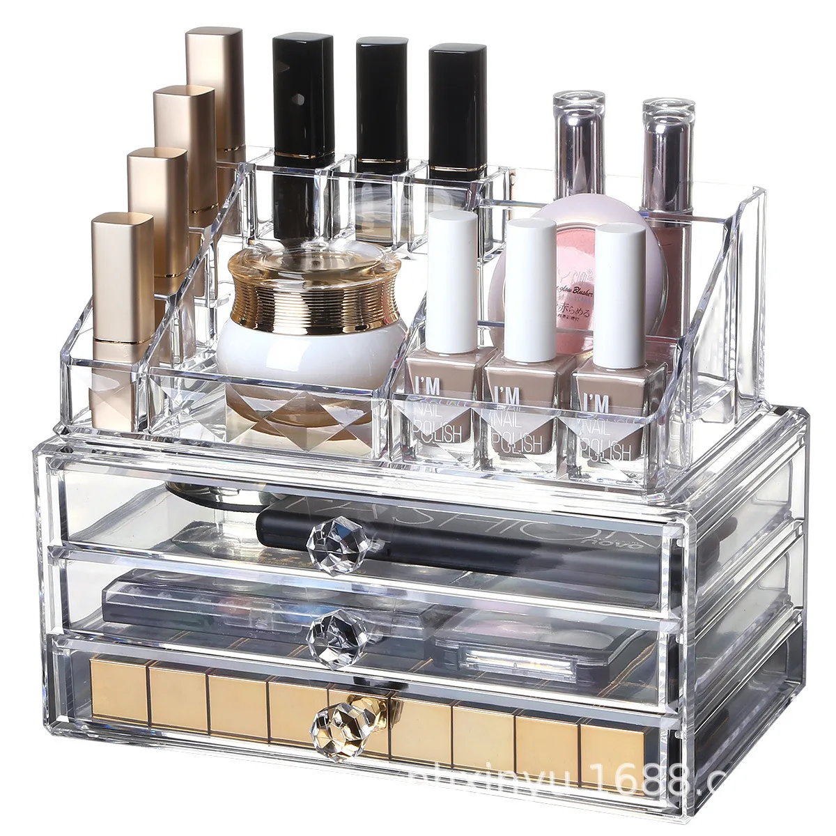 Large Size Transparent Acrylic Drawer-type Cosmetic Box Makeup Storage Box Skin Care Products Finishing Box Jewlery Box Creative
Large Size Transparent Acrylic Drawer-type Cosmetic Box Makeup Storage Box Skin Care Products Finishing Box Jewlery Box Creative