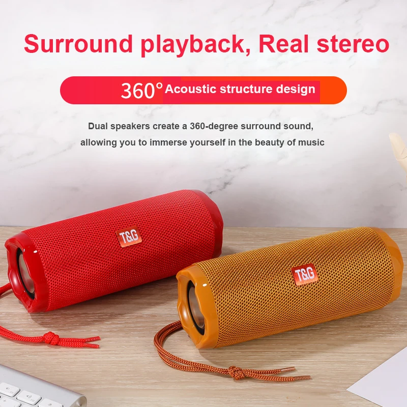 20W portable column, wireless bluetooth speaker, IPX5 waterproof outdoor subwoofer 3D cylindrical stereo, upgraded version TG117
20W portable column, wireless bluetooth speaker, IPX5 waterproof outdoor subwoofer 3D cylindrical stereo, upgraded version TG117