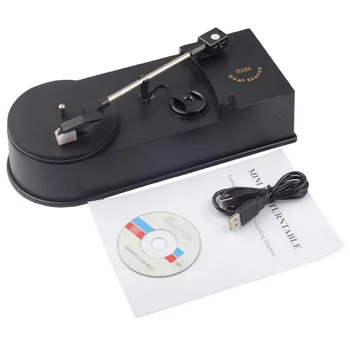 USB Portable Mini Vinyl Turntables Player Vinyl Turntable to MP3/WAV/CD Converter Mini Phonograph Turntable Record EC008-1
USB Portable Mini Vinyl Turntables Player Vinyl Turntable to MP3/WAV/CD Converter Mini Phonograph Turntable Record EC008-1