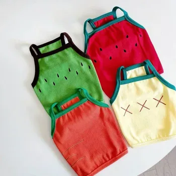 Summer Dog Clothes Cartoon Watermelon T-shirt Vest For Small Medium Puppy Yorkshire Shih Tzu Cute Printing Ropa Perro Outdoor
Summer Dog Clothes Cartoon Watermelon T-shirt Vest For Small Medium Puppy Yorkshire Shih Tzu Cute Printing Ropa Perro Outdoor