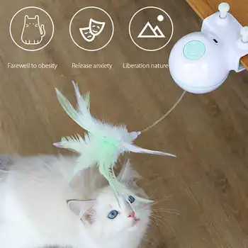 Electronic Motion Cat Toy feather USB Electric Pet Cat Toy Funny Cat Stick Feathers Can Be Clip Pet Toys Cat Toy Sensing laser
Electronic Motion Cat Toy feather USB Electric Pet Cat Toy Funny Cat Stick Feathers Can Be Clip Pet Toys Cat Toy Sensing laser