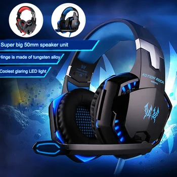 G2000 Fashion Gaming Headset Earphone Wired Gamer Headphone Stereo Sound Headsets with Mic LED light for Computer PC Gamer New
G2000 Fashion Gaming Headset Earphone Wired Gamer Headphone Stereo Sound Headsets with Mic LED light for Computer PC Gamer New