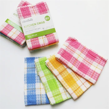 Modern Kitchen Napkin Placemat Clean Cloth Cross Border Selling Simple 4 Pieces 30 * 40cm Scouring Pad COTTON Sanitary