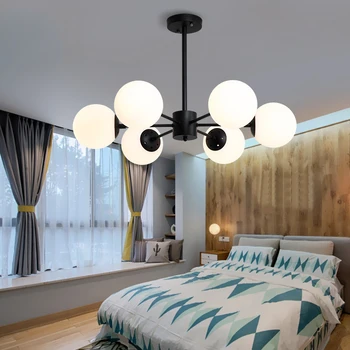ZISIZ Nordic Magic Bean Chandelier Modern Style Light-fixture Glass Ball Restaurant Living Room Loft Design Sense Pendant Lights
ZISIZ Nordic Magic Bean Chandelier Modern Style Light-fixture Glass Ball Restaurant Living Room Loft Design Sense Pendant Lights