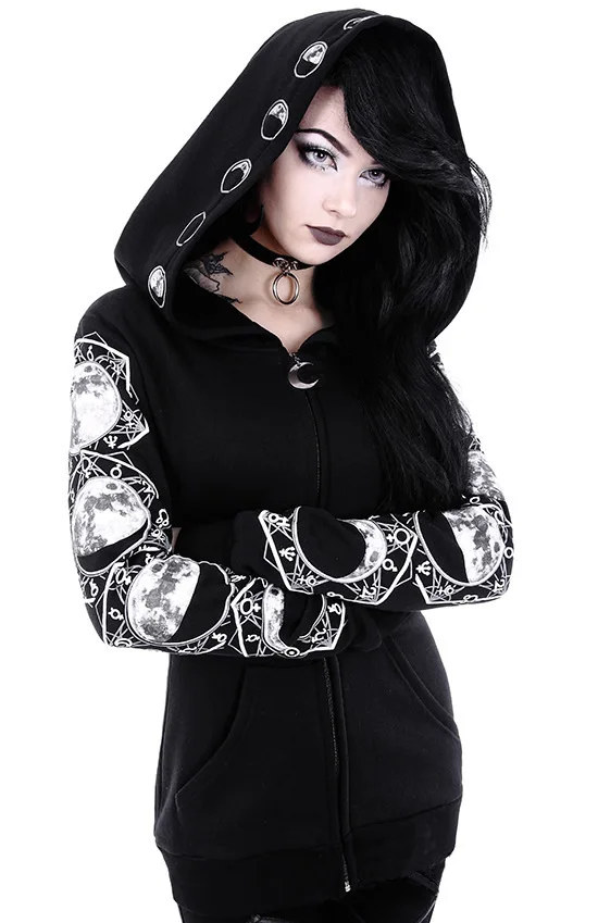 Punk Gothic Black Hoodie Sweatshirt Women Plus Size Tops Print Hooded Hipster Streetwear Spring Big Sizes Goth Girls Hoodies 5XL
Punk Gothic Black Hoodie Sweatshirt Women Plus Size Tops Print Hooded Hipster Streetwear Spring Big Sizes Goth Girls Hoodies 5XL
