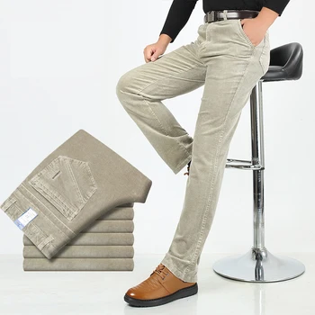 Autumn Winter Warm Pants Men Stretch Corduroy Loose Straight Slacks Long Business Casual Pants Mens Corduroy Trousers
Autumn Winter Warm Pants Men Stretch Corduroy Loose Straight Slacks Long Business Casual Pants Mens Corduroy Trousers