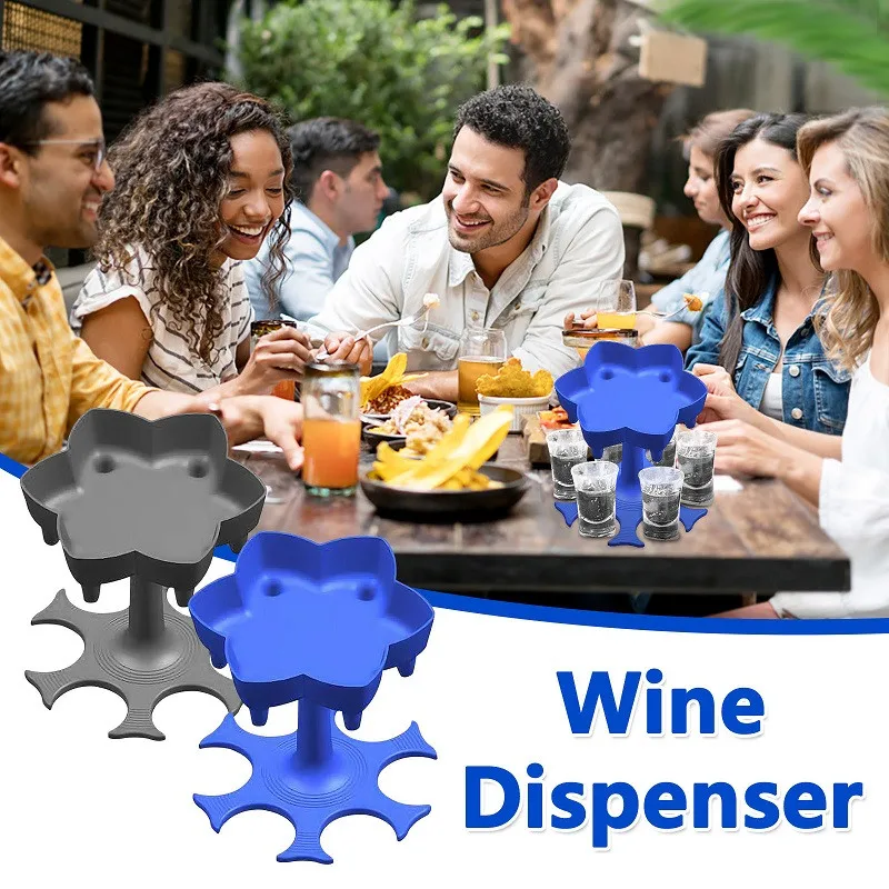6 Shot Glass Dispenser Holder Wine Whisky Beer Dispenser Rack Party Beverage Drinking Games Bar Cocktail Wine Quick Filling Tool
6 Shot Glass Dispenser Holder Wine Whisky Beer Dispenser Rack Party Beverage Drinking Games Bar Cocktail Wine Quick Filling Tool