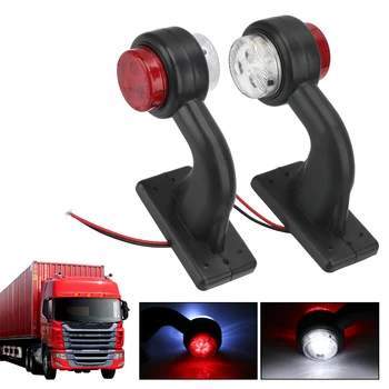 LEEPEE 2Pcs/set Tail Light Assembly Red White Indicator Lamp 12/24V LED Side Marker Light Truck Lamp For Trailer Truck Van Lorry
LEEPEE 2Pcs/set Tail Light Assembly Red White Indicator Lamp 12/24V LED Side Marker Light Truck Lamp For Trailer Truck Van Lorry