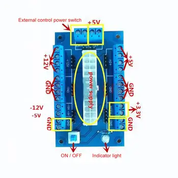 Brand-New Design PC 24/20Pin ATX-DC Power Supply Breakout Board Module Adapter переходник DIY Accessories PC Module Durable
Brand-New Design PC 24/20Pin ATX-DC Power Supply Breakout Board Module Adapter переходник DIY Accessories PC Module Durable