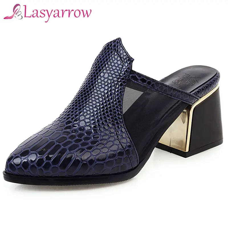 Lasyarrow High Heels Women Pumps Mesh Cutout Square High Heel Mules Shoes Mixed Colors Pointed Toe Shoes Ladies Red Big Size
Lasyarrow High Heels Women Pumps Mesh Cutout Square High Heel Mules Shoes Mixed Colors Pointed Toe Shoes Ladies Red Big Size
