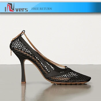 ins super fire 2020 net red slender heel super fire breathable mesh shoes shallow mouth square sexy chain hollow high heel women
ins super fire 2020 net red slender heel super fire breathable mesh shoes shallow mouth square sexy chain hollow high heel women