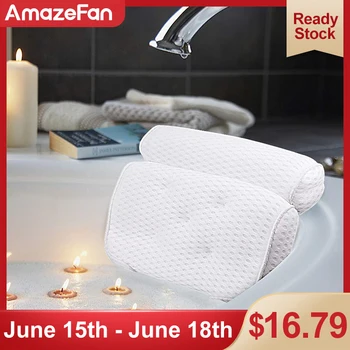 Bath Pillow Non-slip massage pillBaow for general bathroom 4D Air Mesh Bathtub Spa Fits All Bathtub Hot Tub sap soft Suction Cup
Bath Pillow Non-slip massage pillBaow for general bathroom 4D Air Mesh Bathtub Spa Fits All Bathtub Hot Tub sap soft Suction Cup