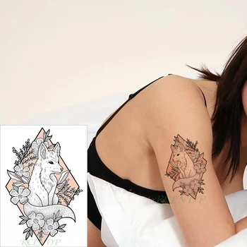 Waterproof Temporary Tattoo Sticker fox flower geometric patterns fake tatto flash tatoo hand leg arm back for kid men women
Waterproof Temporary Tattoo Sticker fox flower geometric patterns fake tatto flash tatoo hand leg arm back for kid men women