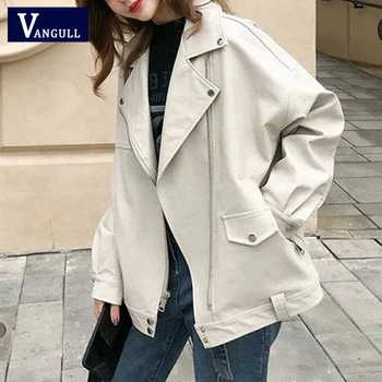Vangull Fashion Oversized Coat Women Faux Leather Jacket Spring Autumn Loose Biker Motorcycle Jackets Female Punk Streetwear
Vangull Fashion Oversized Coat Women Faux Leather Jacket Spring Autumn Loose Biker Motorcycle Jackets Female Punk Streetwear