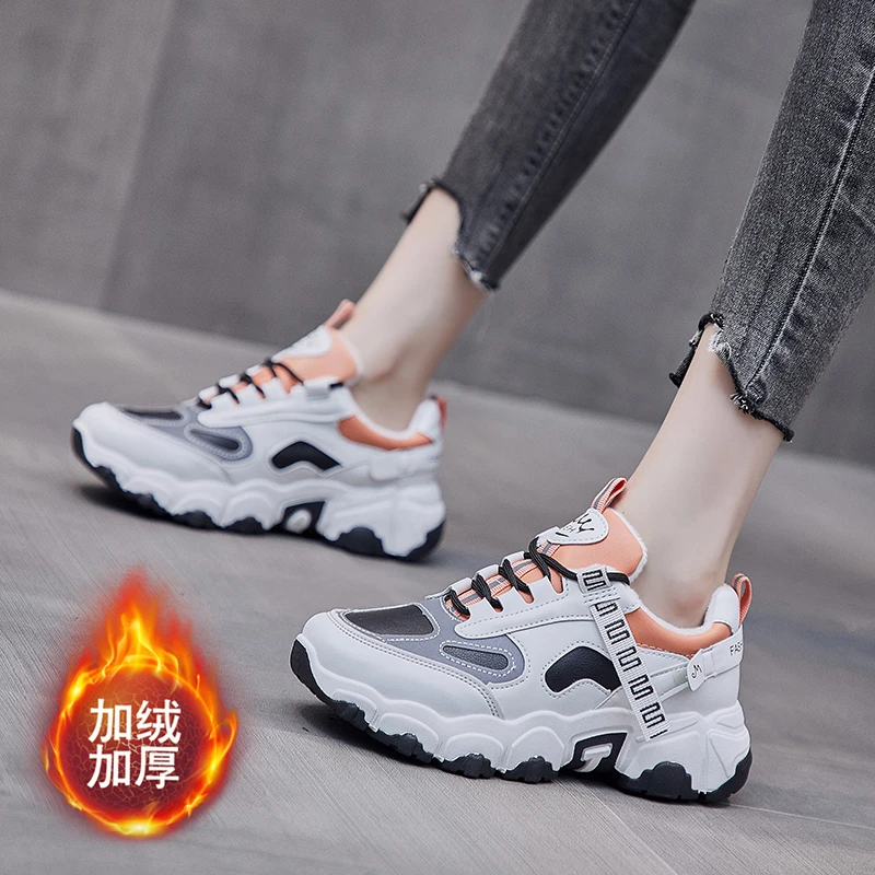 Platform Sneakers Women Shoes Thick Bottom Chunky Sneaker Breathable Mixed Colors Slip on Casual Shoes Woman 2021 Winter Korean
Platform Sneakers Women Shoes Thick Bottom Chunky Sneaker Breathable Mixed Colors Slip on Casual Shoes Woman 2021 Winter Korean