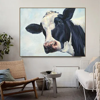 Nordic Animal Posters and Prints Oil Painting Abstract Cow Canvas Painting Wall Art Pictures for Living Room Cuadros Home Decor
Nordic Animal Posters and Prints Oil Painting Abstract Cow Canvas Painting Wall Art Pictures for Living Room Cuadros Home Decor