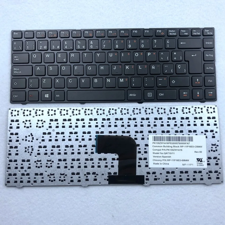 Spanish Laptop Keyboard For Teclado Exo Smart R7 R8 Qat10 PK130ZM1A16 SP Layout 
Spanish Laptop Keyboard For Teclado Exo Smart R7 R8 Qat10 PK130ZM1A16 SP Layout
