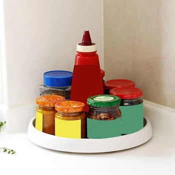 360 Rotation Non-Skid Spice Rack Pantry Cabinet Turntable with Wide Base Storage Bin Rotating Organizer for Kitchen Seasoning
360 Rotation Non-Skid Spice Rack Pantry Cabinet Turntable with Wide Base Storage Bin Rotating Organizer for Kitchen Seasoning