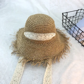 Hat ladies summer outing lace straw hat windproof beach sun hat outdoor fisherman hat
Hat ladies summer outing lace straw hat windproof beach sun hat outdoor fisherman hat