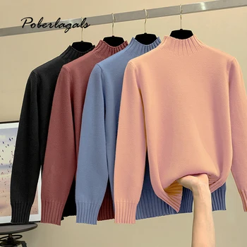 2019 Autumn Women turtleneck Pullover knitted bottom coats Winter sweater Lazy Loose Casual Sweaters female Oversize Pullovers
2019 Autumn Women turtleneck Pullover knitted bottom coats Winter sweater Lazy Loose Casual Sweaters female Oversize Pullovers