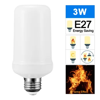 LED Dynamic Flame Effect Light Bulb Multiple Mode Corn Lamp Decorative Lights For Bar Hotel Restaurant Party E27
LED Dynamic Flame Effect Light Bulb Multiple Mode Corn Lamp Decorative Lights For Bar Hotel Restaurant Party E27
