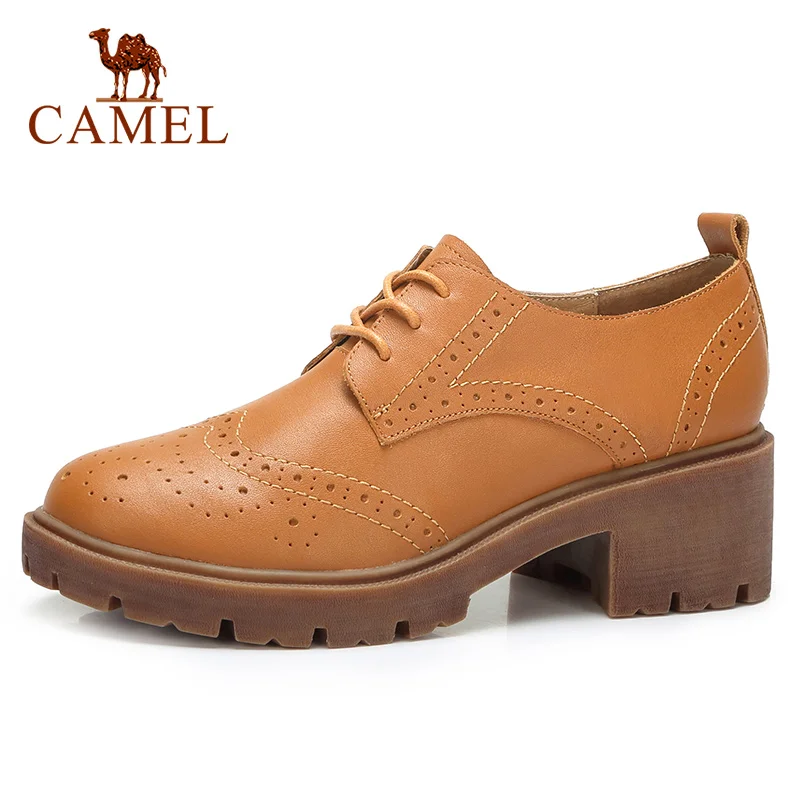 CAMEL Oxford Shoes Women Winter Ladies Mid-heel Pumps Flats Casual Platform Round-head 2019
CAMEL Oxford Shoes Women Winter Ladies Mid-heel Pumps Flats Casual Platform Round-head 2019