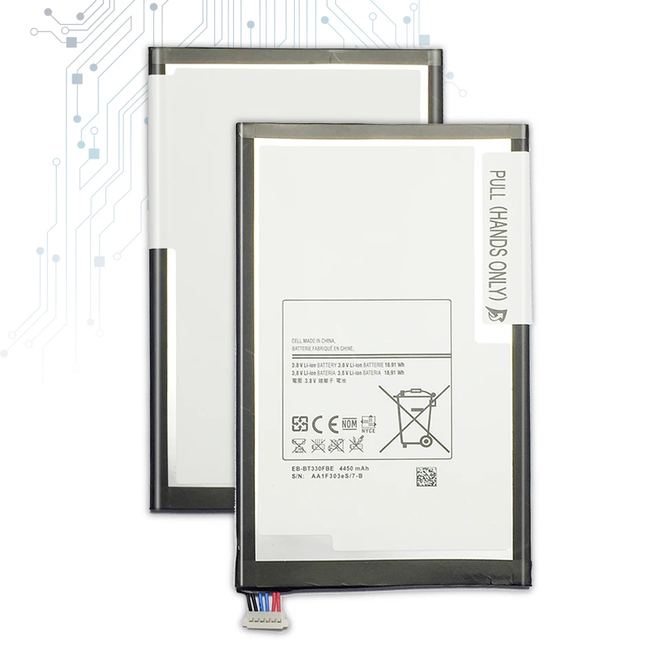 YKaiserin Endurable Tablet Battery For Samsung GALAXY Tab 4 T330 SM T331 T331C T335 4450mAh EB-BT330FBE Replacement Battery
YKaiserin Endurable Tablet Battery For Samsung GALAXY Tab 4 T330 SM T331 T331C T335 4450mAh EB-BT330FBE Replacement Battery