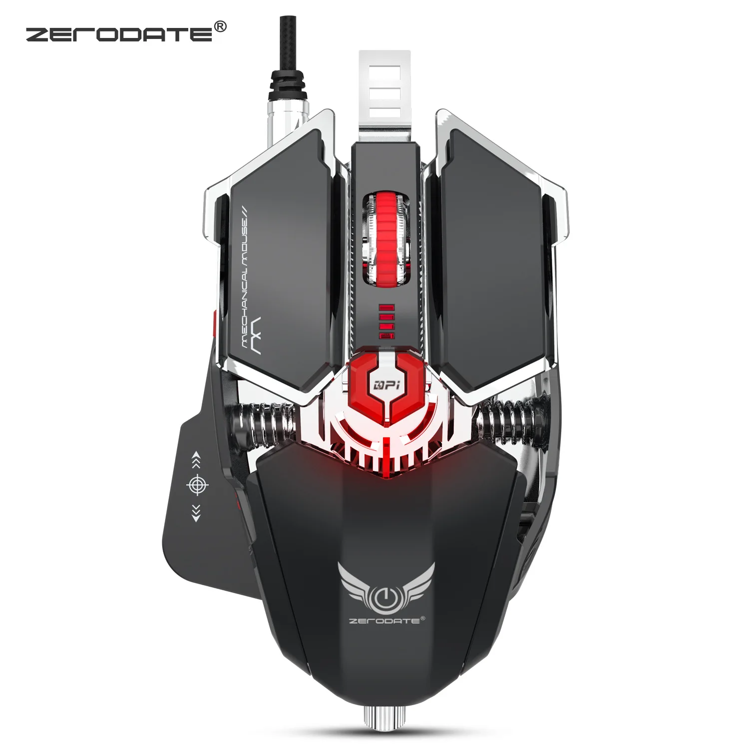 New Chicken Machinery Gaming Mouse 10 Button Programmable Wired Mouse Light Cool Automatic Pressure Gun Mouse Currently Availabl
New Chicken Machinery Gaming Mouse 10 Button Programmable Wired Mouse Light Cool Automatic Pressure Gun Mouse Currently Availabl