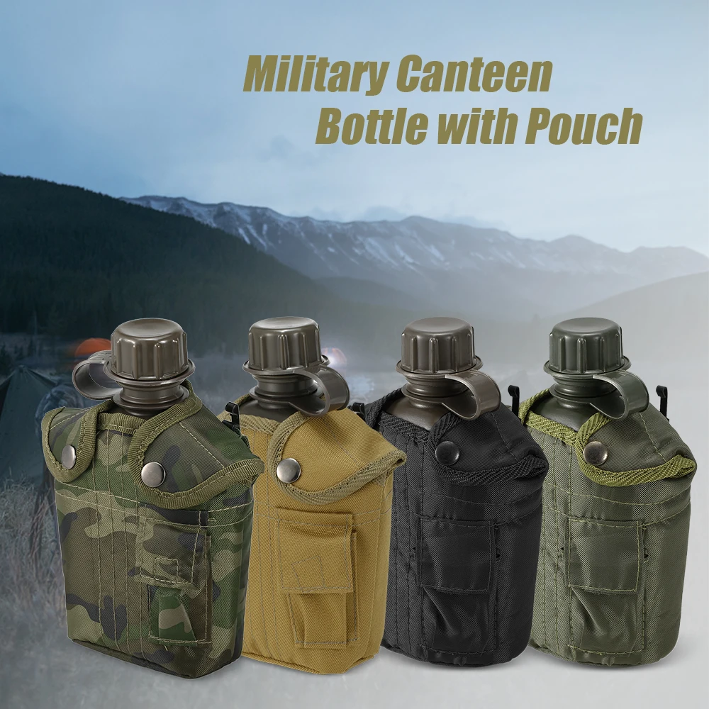 Hunting Tactical Bottle Outdoor Camping Water Bottle Kettle Military Canteen Bottle with Cover for Hiking Backpacking Survival
Hunting Tactical Bottle Outdoor Camping Water Bottle Kettle Military Canteen Bottle with Cover for Hiking Backpacking Survival