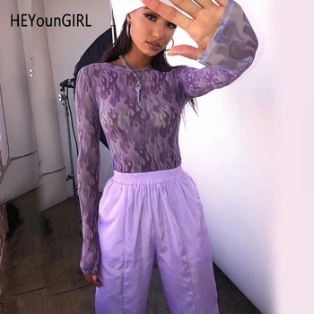 HEYounGIRL Flame Print Sexy Mesh Bodysuit Long Sleeve Transparent Body Women Fire Pattern Bodycon Jumpsuits Ladies Streetwear 
HEYounGIRL Flame Print Sexy Mesh Bodysuit Long Sleeve Transparent Body Women Fire Pattern Bodycon Jumpsuits Ladies Streetwear
