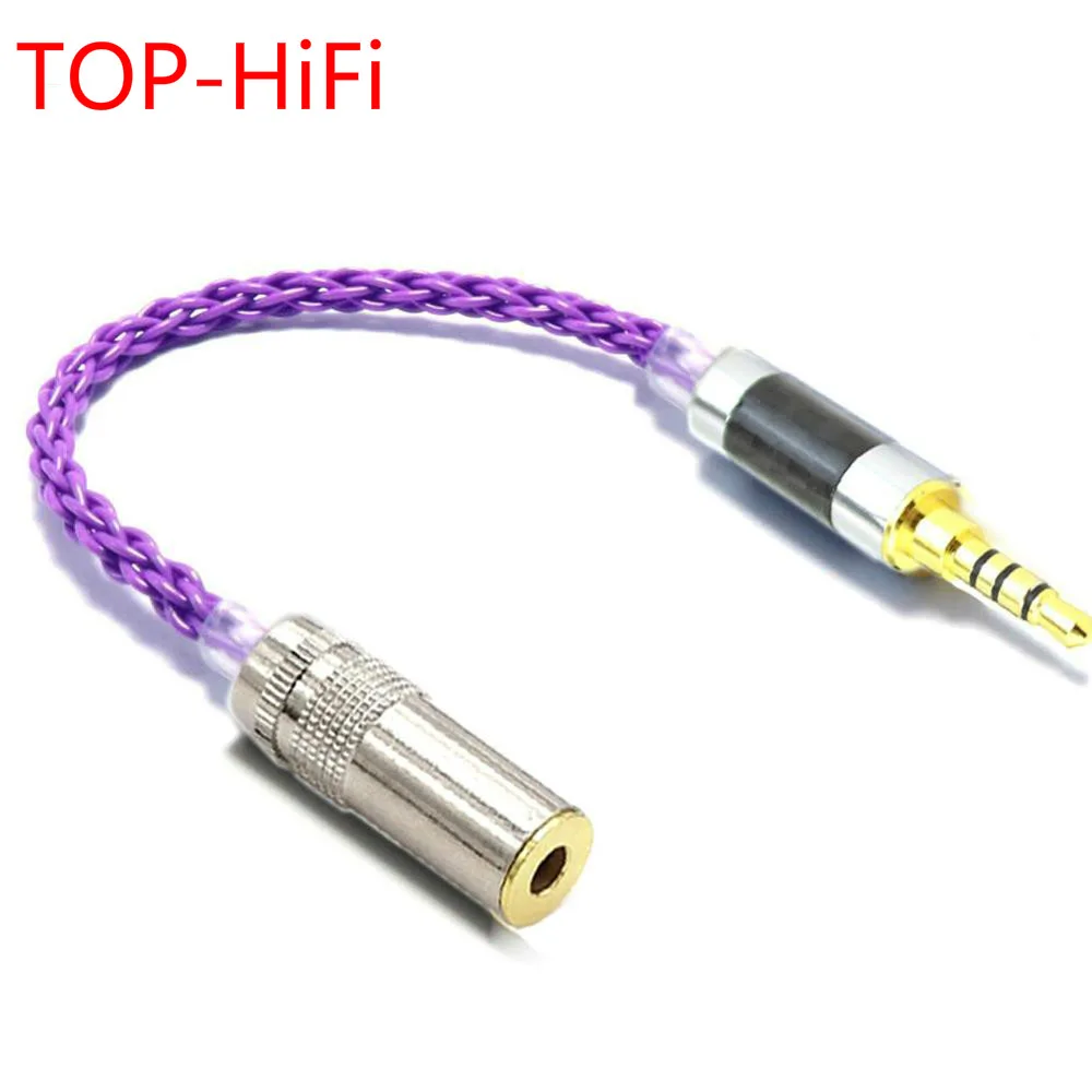 TOP-HiFi 3.5mm TRRS Balanced Male to 4.4mm Balacned Female Silvar Plated Audio Adapter Connector 3.5mm to 4.4m Audio Cable
TOP-HiFi 3.5mm TRRS Balanced Male to 4.4mm Balacned Female Silvar Plated Audio Adapter Connector 3.5mm to 4.4m Audio Cable