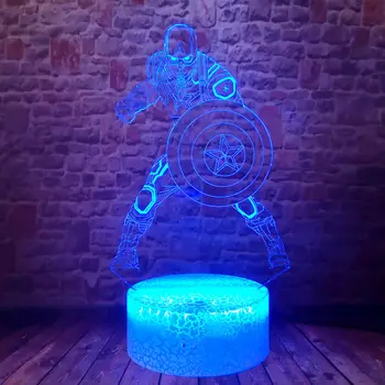 Luminous Avengers Model 3D Illusion LED Desk Nightlight Colorful Changing Light Marvel Captain America action & toy figures
Luminous Avengers Model 3D Illusion LED Desk Nightlight Colorful Changing Light Marvel Captain America action & toy figures