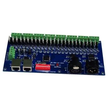 Common Cathode 24CH led DMX512 decoder DC12V-24V 24A 24 channel 8 group DMX decoder DMX512 XRL 3P led controller
Common Cathode 24CH led DMX512 decoder DC12V-24V 24A 24 channel 8 group DMX decoder DMX512 XRL 3P led controller