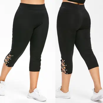Women High Waist Cropped Trousers Pants Elastic Bandage Leggings Plus Size
Women High Waist Cropped Trousers Pants Elastic Bandage Leggings Plus Size