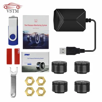 TPMS USB Android Car Tire Pressure Monitoring System Display 4 Internal Sensors Android Navigation Tyre Pressure Alarm 0-116Psi
TPMS USB Android Car Tire Pressure Monitoring System Display 4 Internal Sensors Android Navigation Tyre Pressure Alarm 0-116Psi