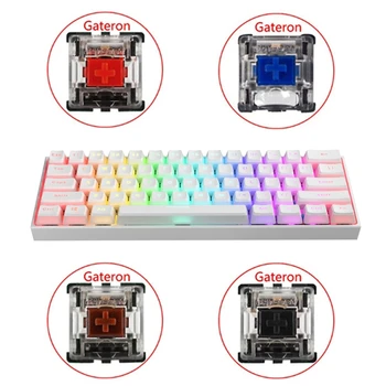 61 Keys Type-C RGB LED Double Skin Milk Wired Mechanical Keyboard Mini Gaming Keyboard Gateron Switchs for PC Mac
61 Keys Type-C RGB LED Double Skin Milk Wired Mechanical Keyboard Mini Gaming Keyboard Gateron Switchs for PC Mac