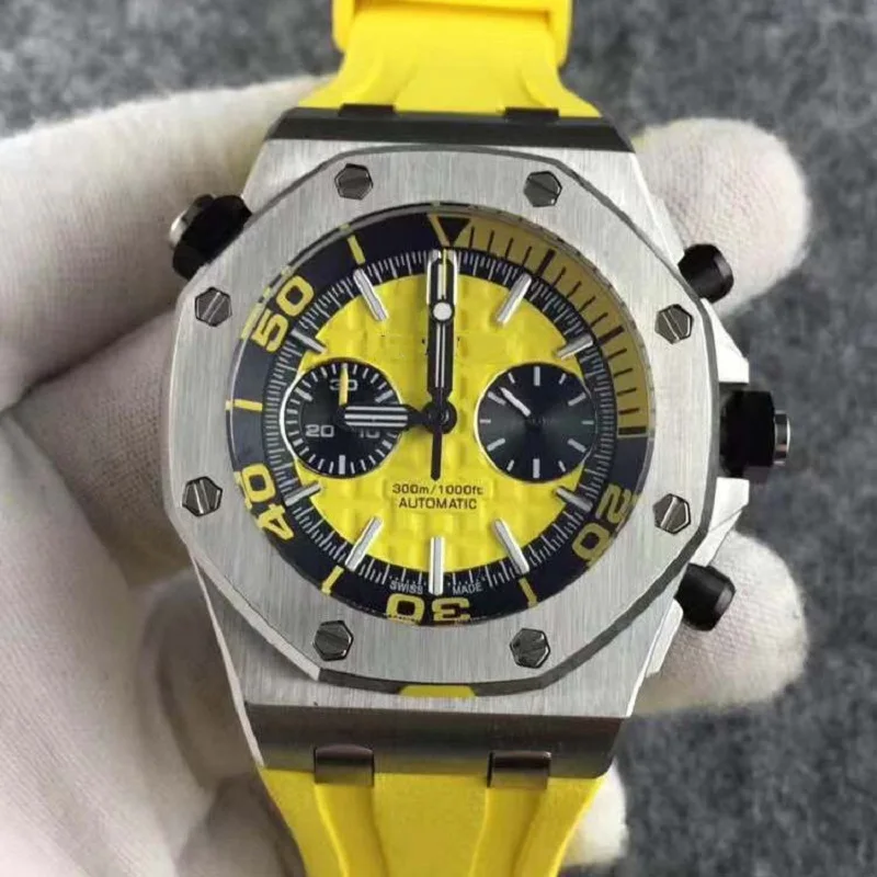 42MM Royal Watch men Oak sterile dial Stainless steel case Japan VK63 timing multi-functional Rubber strap quartz wristwatches
42MM Royal Watch men Oak sterile dial Stainless steel case Japan VK63 timing multi-functional Rubber strap quartz wristwatches