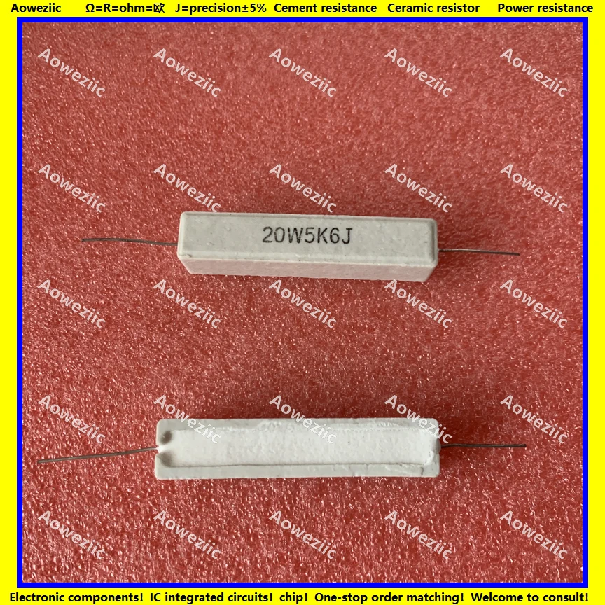 Горизонтальный цементный резистор RX27, 20 Вт, 5,6 K Ом, 20W5K6J, 20W5.6KJ, 5600ohm, керамическое сопротивление, точность 5%, сопротивление мощности, 10 шт.
Горизонтальный цементный резистор RX27, 20 Вт, 5,6 K Ом, 20W5K6J, 20W5.6KJ, 5600ohm, керамическое сопротивление, точность 5%, сопротивление мощности, 10 шт.