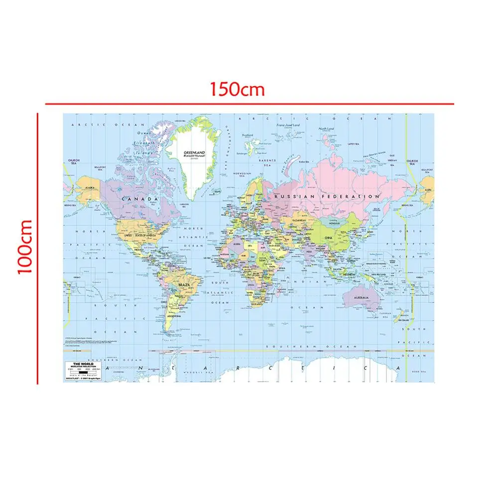 150x100cm World Map Mercator Projection with River Callout Non-woven Foldable World Map without National Flag
150x100cm World Map Mercator Projection with River Callout Non-woven Foldable World Map without National Flag
