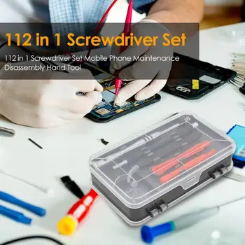 112 in 1 Screwdriver Set Mobile Phone Maintenance Disassembly Hand Tool Multi-functional Mobile Phone Repair Tools Kit
112 in 1 Screwdriver Set Mobile Phone Maintenance Disassembly Hand Tool Multi-functional Mobile Phone Repair Tools Kit
